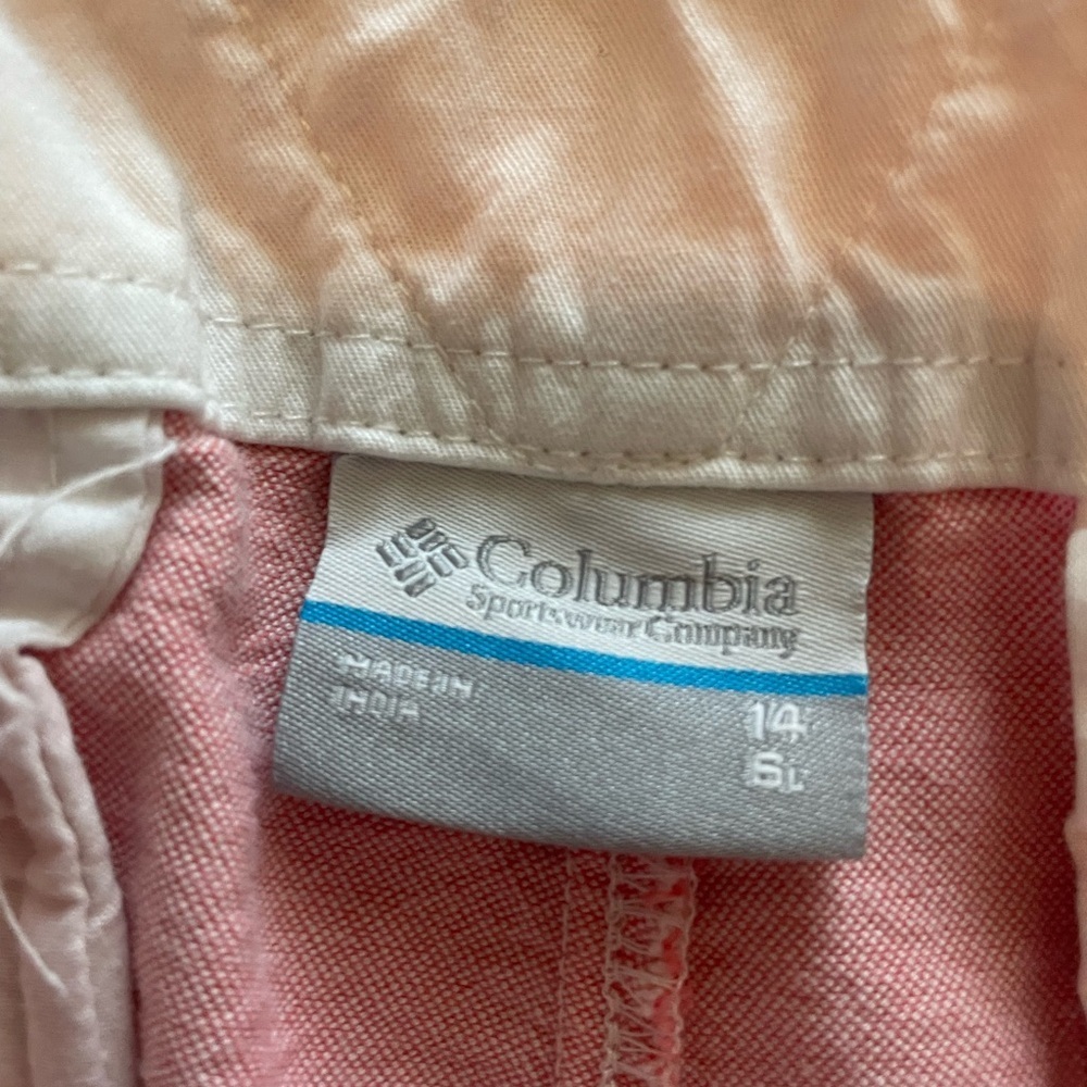 Columbia Pink Women's shorts spring summer casual size 14 - Picture 2 of 6